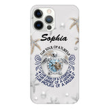 PERSONALIZED TURTLE GIRL WITH NAME PHONECASE QTTQ2603