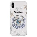 PERSONALIZED TURTLE GIRL WITH NAME PHONECASE QTTQ2603