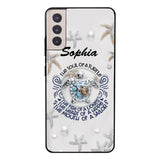 PERSONALIZED TURTLE GIRL WITH NAME PHONECASE QTTQ2603