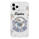 PERSONALIZED TURTLE GIRL WITH NAME PHONECASE QTTQ2603