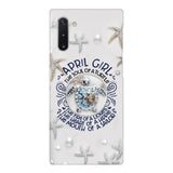 PERSONALIZED APRIL TURTLE GIRL PHONECASE QTTQ2603