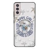 PERSONALIZED APRIL TURTLE GIRL PHONECASE QTTQ2603