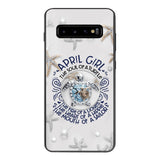 PERSONALIZED APRIL TURTLE GIRL PHONECASE QTTQ2603