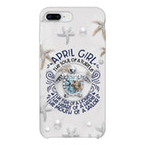 PERSONALIZED APRIL TURTLE GIRL PHONECASE QTTQ2603