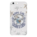 PERSONALIZED APRIL TURTLE GIRL PHONECASE QTTQ2603