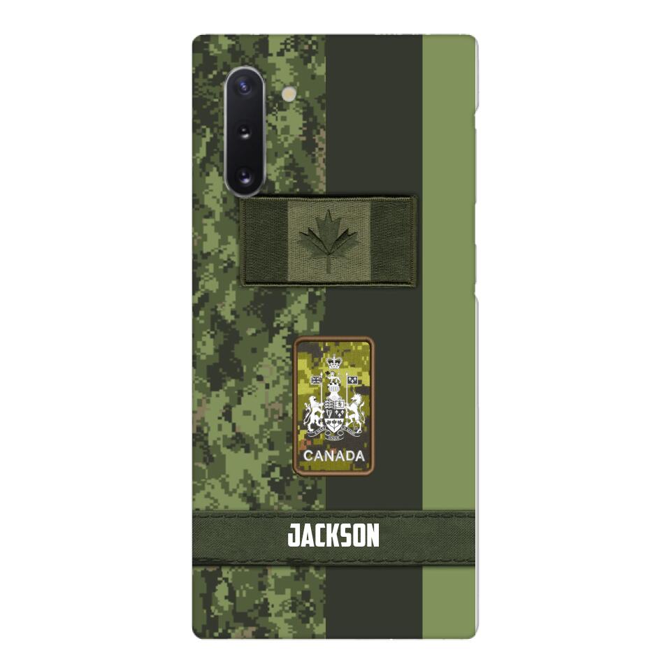 Personalized Canada soldier camo rank Phone Case M3Q 2603