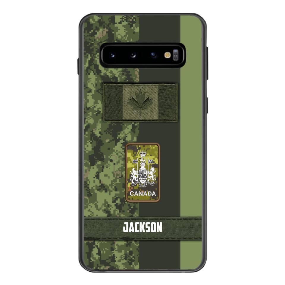 Personalized Canada soldier camo rank Phone Case M3Q 2603