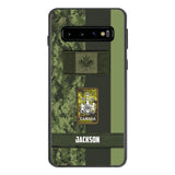 Personalized Canada soldier camo rank Phone Case M3Q 2603