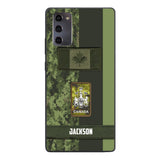 Personalized Canada soldier camo rank Phone Case M3Q 2603
