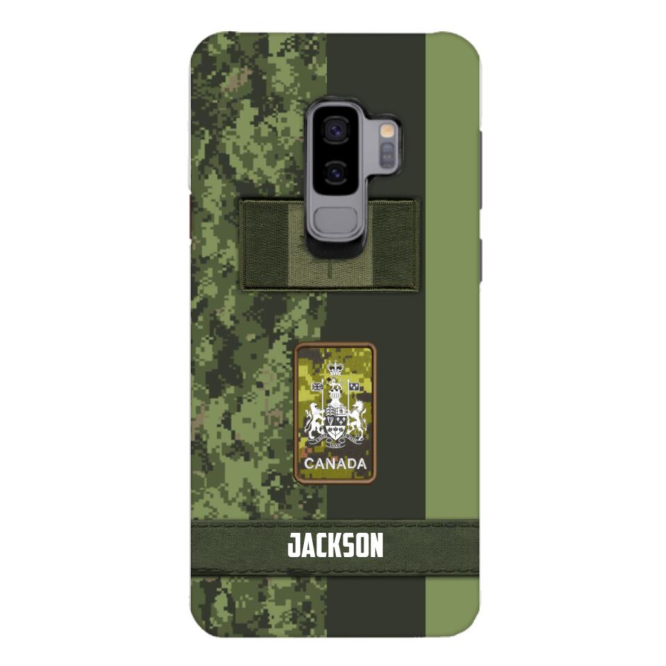 Personalized Canada soldier camo rank Phone Case M3Q 2603