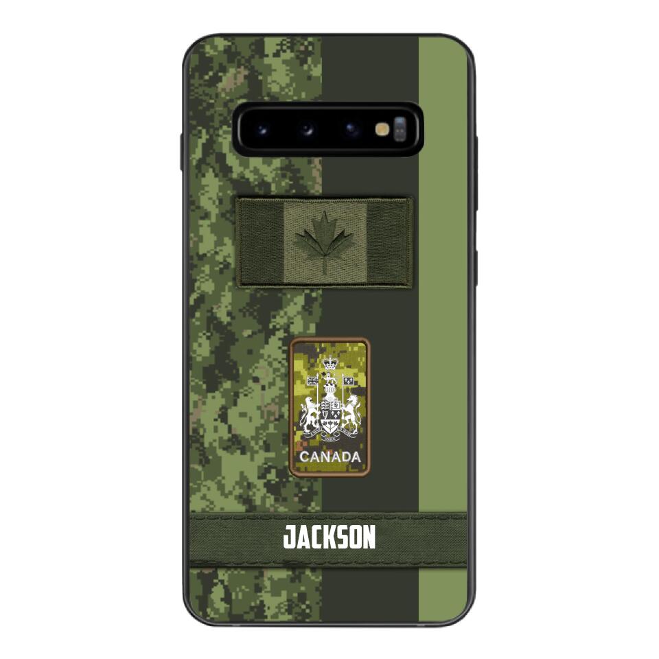 Personalized Canada soldier camo rank Phone Case M3Q 2603