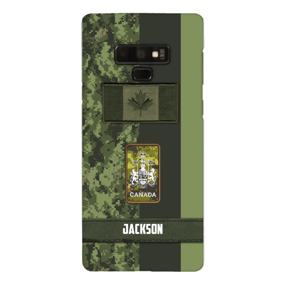 Personalized Canada soldier camo rank Phone Case M3Q 2603