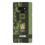 Personalized Canada soldier camo rank Phone Case M3Q 2603