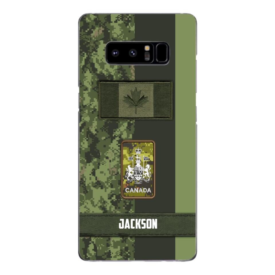 Personalized Canada soldier camo rank Phone Case M3Q 2603