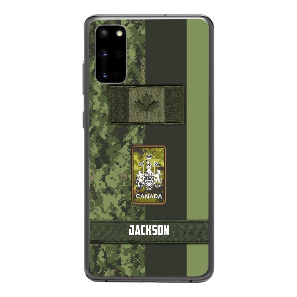 Personalized Canada soldier camo rank Phone Case M3Q 2603