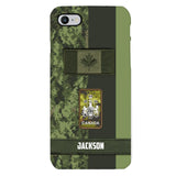 Personalized Canada soldier camo rank Phone Case M3Q 2603