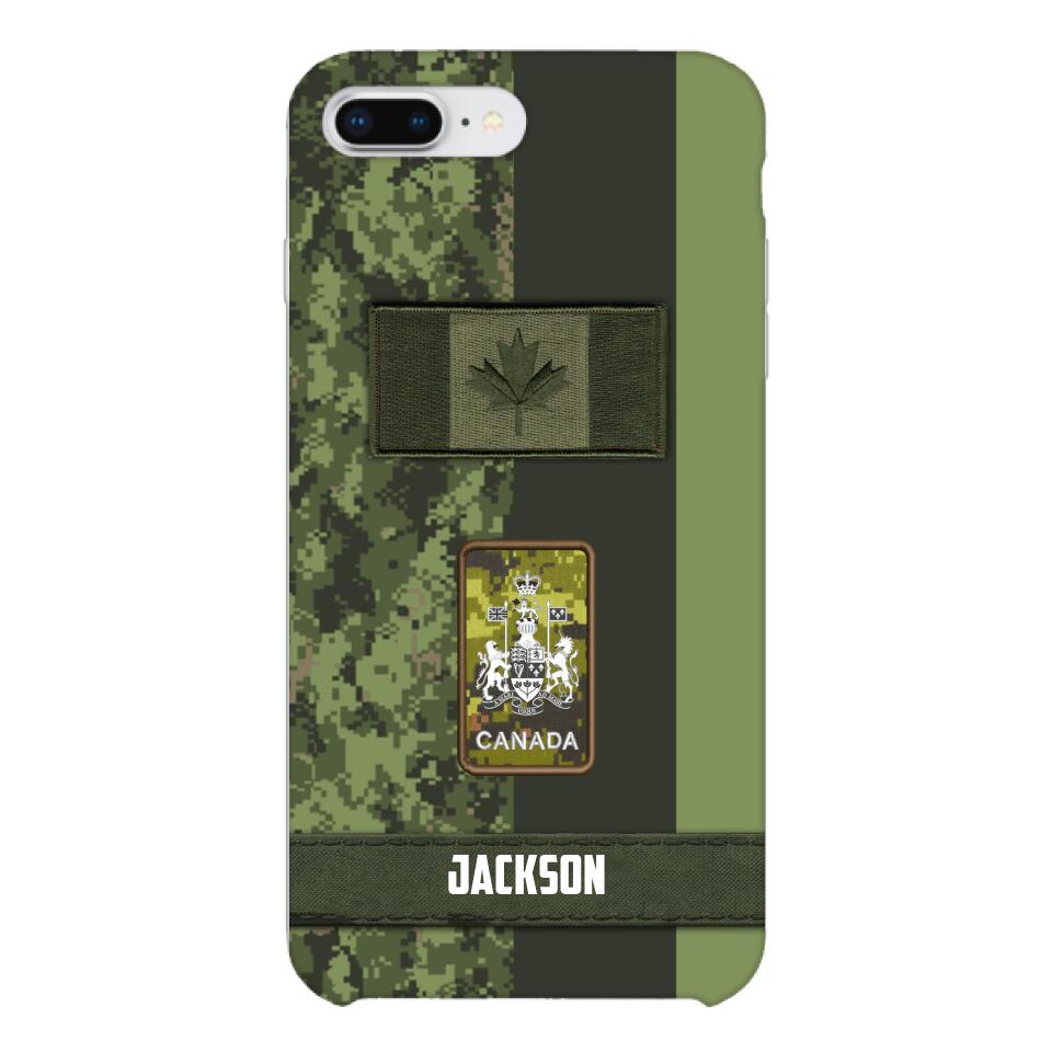 Personalized Canada soldier camo rank Phone Case M3Q 2603
