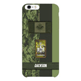 Personalized Canada soldier camo rank Phone Case M3Q 2603