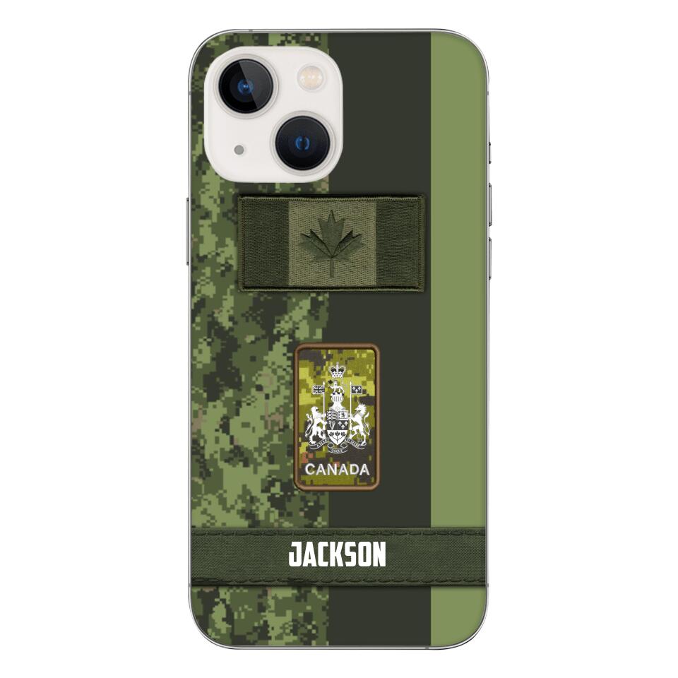 Personalized Canada soldier camo rank Phone Case M3Q 2603