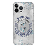 PERSONALIZED JUNE DOLPHIN GIRL PHONECASE QTTQ2603