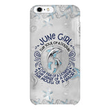 PERSONALIZED JUNE DOLPHIN GIRL PHONECASE QTTQ2603