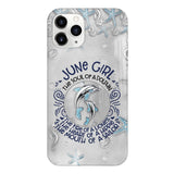 PERSONALIZED JUNE DOLPHIN GIRL PHONECASE QTTQ2603