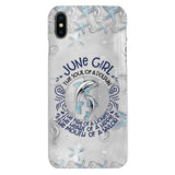 PERSONALIZED JUNE DOLPHIN GIRL PHONECASE QTTQ2603