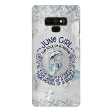 PERSONALIZED JUNE DOLPHIN GIRL PHONECASE QTTQ2603