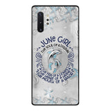 PERSONALIZED JUNE DOLPHIN GIRL PHONECASE QTTQ2603