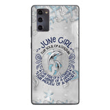 PERSONALIZED JUNE DOLPHIN GIRL PHONECASE QTTQ2603