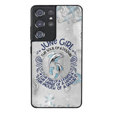 PERSONALIZED JUNE DOLPHIN GIRL PHONECASE QTTQ2603