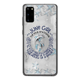 PERSONALIZED JUNE DOLPHIN GIRL PHONECASE QTTQ2603