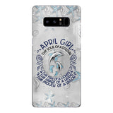 PERSONALIZED APRIL DOLPHIN GIRL PHONECASE QTTQ2603