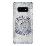 PERSONALIZED APRIL DOLPHIN GIRL PHONECASE QTTQ2603