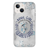 PERSONALIZED APRIL DOLPHIN GIRL PHONECASE QTTQ2603