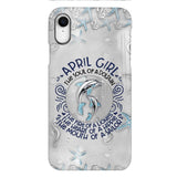 PERSONALIZED APRIL DOLPHIN GIRL PHONECASE QTTQ2603