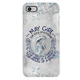 PERSONALIZED MAY DOLPHIN GIRL PHONECASE QTTQ2603