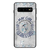 PERSONALIZED MAY DOLPHIN GIRL PHONECASE QTTQ2603