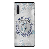 PERSONALIZED MAY DOLPHIN GIRL PHONECASE QTTQ2603