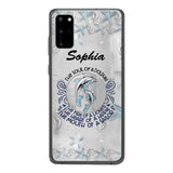 PERSONALIZED DOLPHIN GIRL WITH NAME PHONECASE QTTQ2603