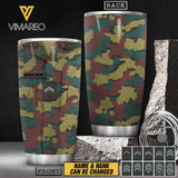 Personalized Belgian Soldier Tumbler Printed 22MAR-HC26