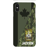 PERSONALIZED CANADIAN ARMY CAMO RANK PHONECASE QTMQ2603