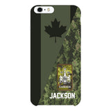 PERSONALIZED CANADIAN ARMY CAMO RANK PHONECASE QTMQ2603