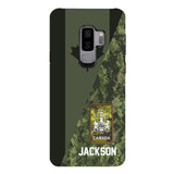 PERSONALIZED CANADIAN ARMY CAMO RANK PHONECASE QTMQ2603