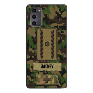 Personalized Swiss Soldier Camo Phone Case Printed 25MAR-HQ26