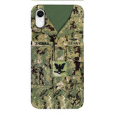 Personalized U.S.Navy Camo Phone Case Printed 25MAR-DT26