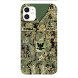 Personalized U.S.Navy Camo Phone Case Printed 25MAR-DT26