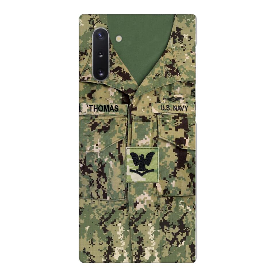 Personalized U.S.Navy Camo Phone Case Printed 25MAR-DT26