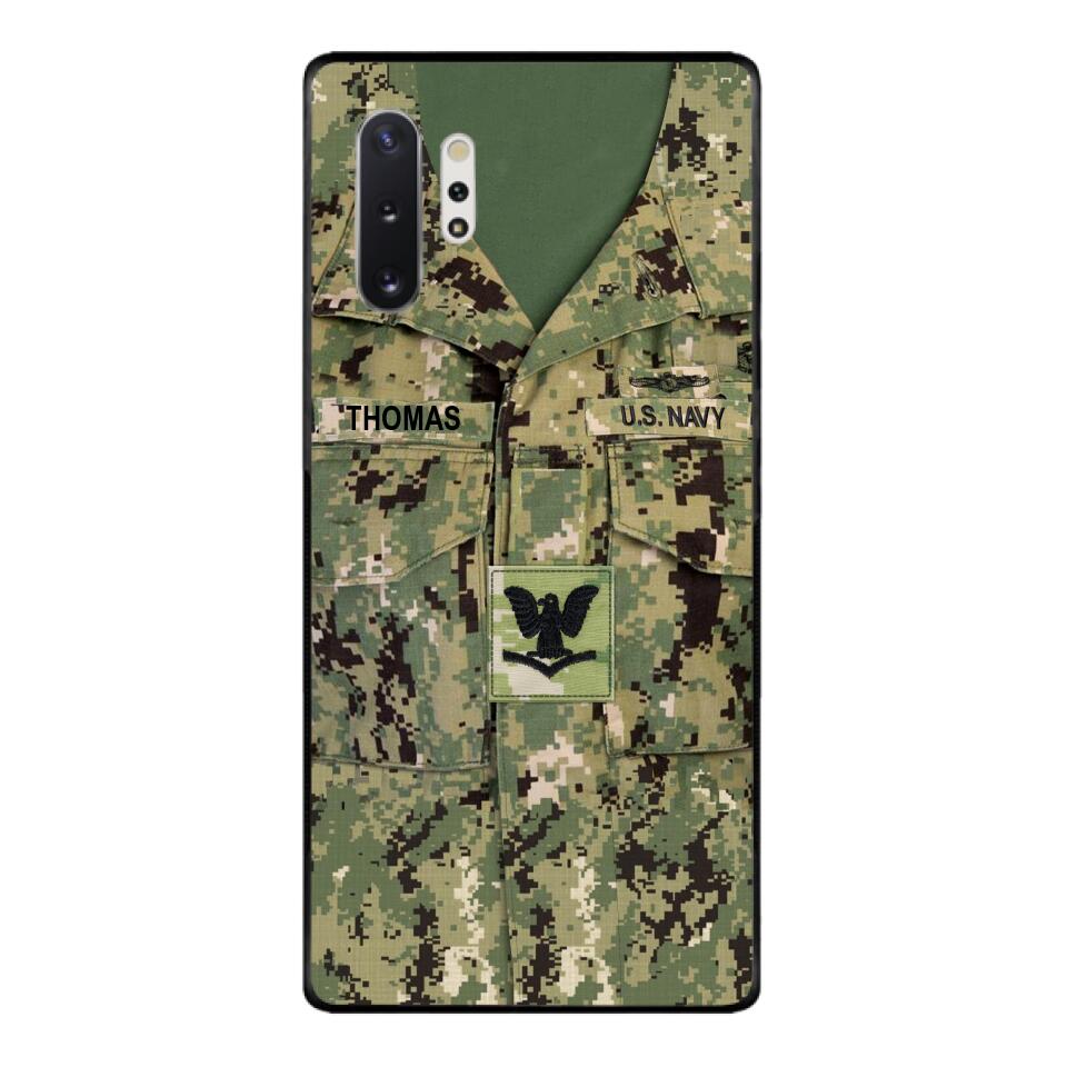 Personalized U.S.Navy Camo Phone Case Printed 25MAR-DT26