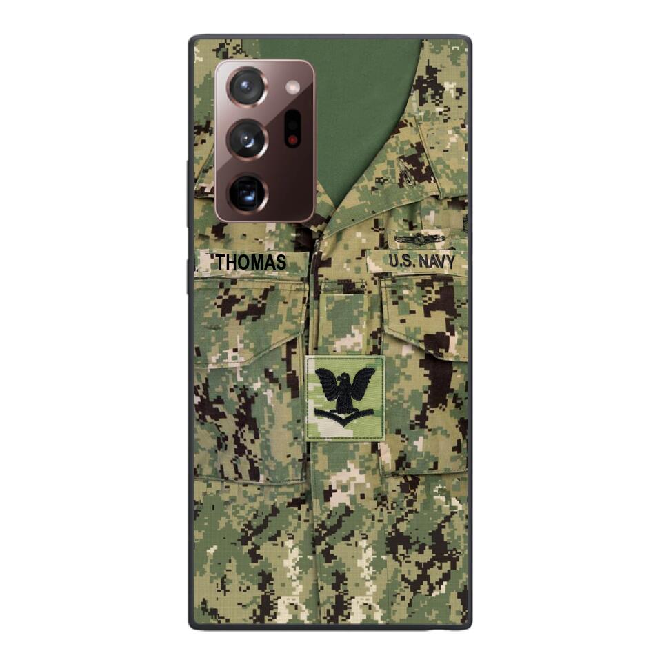 Personalized U.S.Navy Camo Phone Case Printed 25MAR-DT26